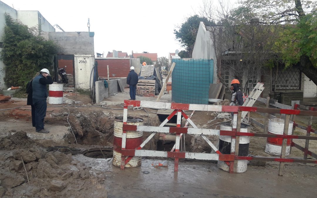 Centro de Abastecimiento de Agua de Tucumán y Almafuerte: Nuevo  empalme de cañerías para ingresar en la etapa final de obra