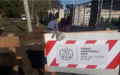 OSSE finalizó la ampliación de una parte de la red cloacal en Faro Norte