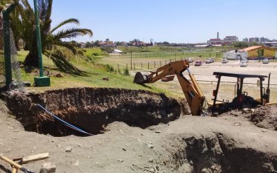 Progresan las obras para potenciar la Estación Elevadora Cloacal de Punta Mogotes