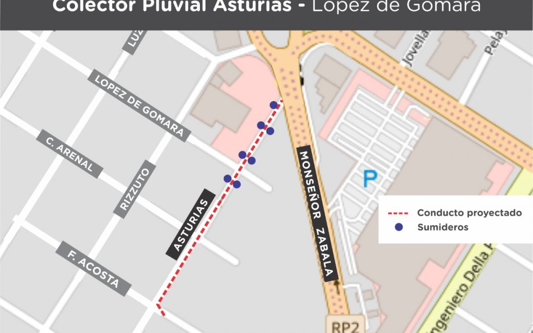 OSSE avanza con la licitación para ejecutar un Colector pluvial en Lopez de Gomara