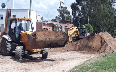 Avanza la construcción del Pluvial Scaglia