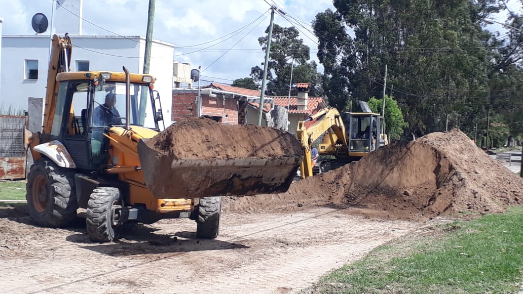 Avanza la construcción del Pluvial Scaglia