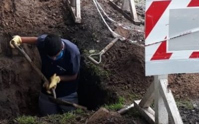 OSSE dispuso conexiones de agua y cloaca para reconocida ONG