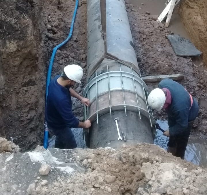 OSSE ya reemplazó la cañería afectada en calle Falucho