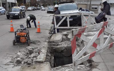 OSSE encara el mejoramiento del sistema pluvial en un sector del barrio Don Bosco