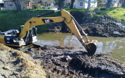 Arroyo Corrientes: OSSE trabaja para mejorar el escurrimiento